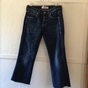 AMO jeans cut to cropped. Size 26
